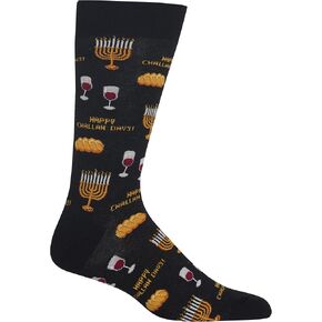 Hot Sox Men's Happy Challah Days Socks