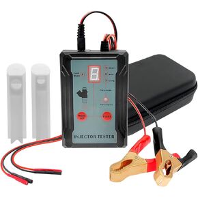 Fuel Injector Tester Cleaner & Adapter DIY Cleaning Tools Kit Set, Fuel System Cleaner Gasoline Engines, Red