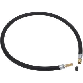 Tire Inflator Extension Tube Air Pump Extend Hose Adapter Tire Valve for Car Motorcycle Bicycle Durable Rubber 27.56inch M8x0.8 7mm ID Black