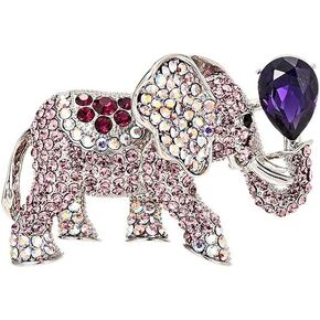 Animal Brooch Pin Rhinestone Elephant Snake Hummingbird Snake Pin Jewelry Gifts For Women