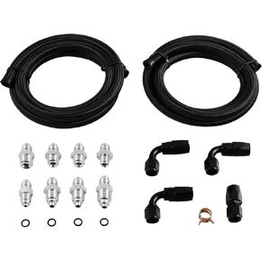 Universal Power Steering Pump Hose Kit Return to Reservoir Hose Kit Compatible with GM LS Swap LS1 LS3