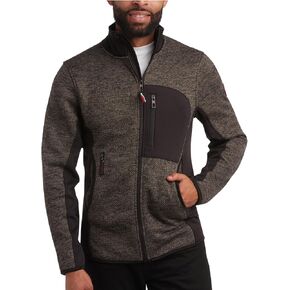 CANADA WEATHER GEAR Men's Sweater Fleece Jacket - Warm Zip Up Techno Fleece Sweater - Casual Outdoor Jackets for Men (M-XXL)