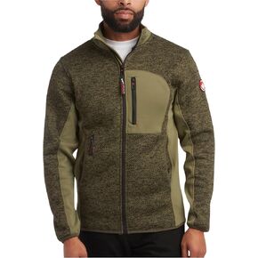 CANADA WEATHER GEAR Men's Sweater Fleece Jacket - Warm Zip Up Techno Fleece Sweater - Casual Outdoor Jackets for Men (M-XXL) in Kuwait