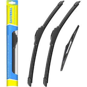 Gavimnal® 26"+16"+14" Silicone Wiper Blades Replacement For Hyundai Tucson 2016-2021,All-Season Front Rear Windshield Wiper Blades(Set of 3)