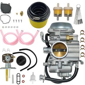 0470-352 Carburetor Fit for Arctic Cat 250 300 400 500 1998 1999 2000 2001 2x2 2x4 4x4 ATV 0470-362 0470-348 Carb With Petcock Fuel Shutoff Valve and Air Filter
