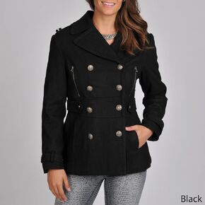 Women's Wool Blend Fashion Pea Coat