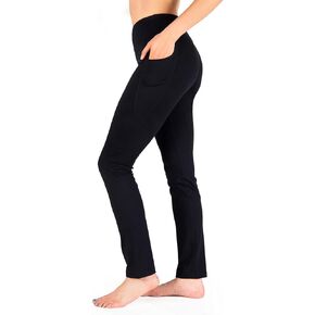 Yogipace,Side Pockets,27"/29"/31"/33"/35"/37",Women's Straight Leg Yoga Pants Slim Fit Lounge Workout Pants