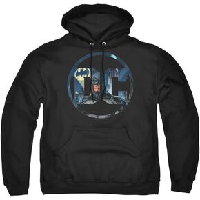 Popfunk Batman Logo Pullover Hoodie Sweatshirt (Large)