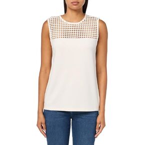 Anne Klein Women's Serenity Knit Lace Yoke Tank