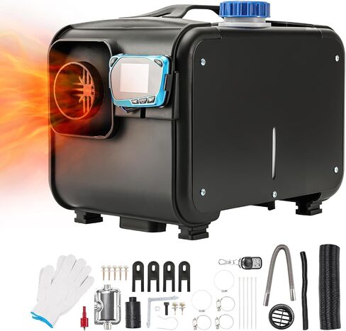 PHILTOP 8KW 12V Diesel Heater Diesel Air Heater All-in-One Parking Heater with LCD Switch & Remote Control Vehicle Heater with Constant Temperature Timing (Black) in Saudi Arabia