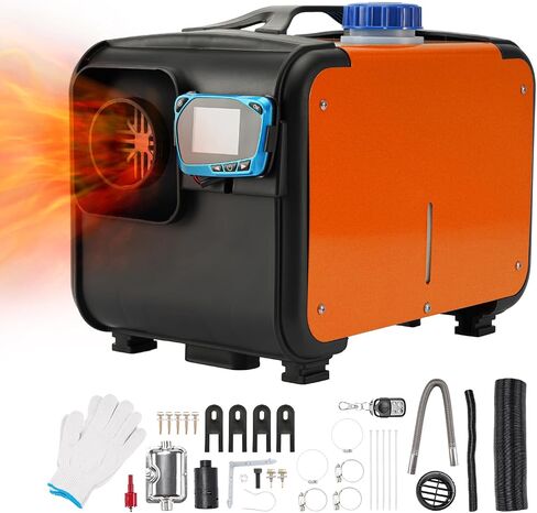 PHILTOP 8KW 12V Diesel Heater Diesel Air Heater All-in-One Parking Heater with LCD Switch & Remote Control Vehicle Heater with Constant Temperature Timing (Black) in Saudi Arabia
