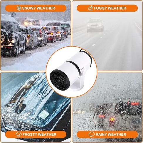 Car Heater, Portable Car Heaters for Vehicle, 12V Car Heater That Plugs Into Cigarette Lighter,Portable Heater for Vehicle Cars SUV, Windshield Defroster, De-Icers in Saudi Arabia