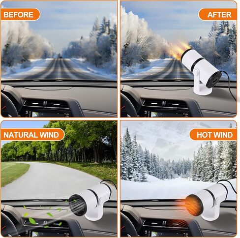 Car Heater, Portable Car Heaters for Vehicle, 12V Car Heater That Plugs Into Cigarette Lighter,Portable Heater for Vehicle Cars SUV, Windshield Defroster, De-Icers in Saudi Arabia