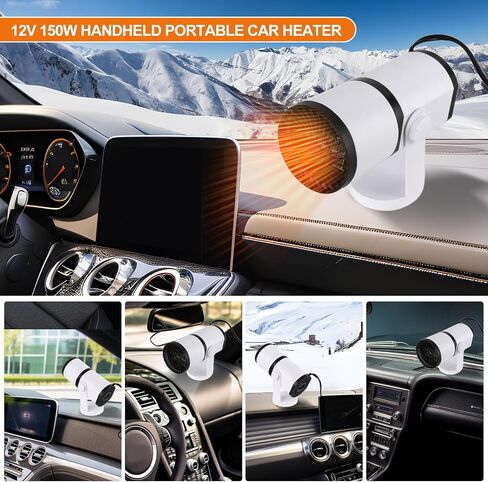 Car Heater, Portable Car Heaters for Vehicle, 12V Car Heater That Plugs Into Cigarette Lighter,Portable Heater for Vehicle Cars SUV, Windshield Defroster, De-Icers in Saudi Arabia