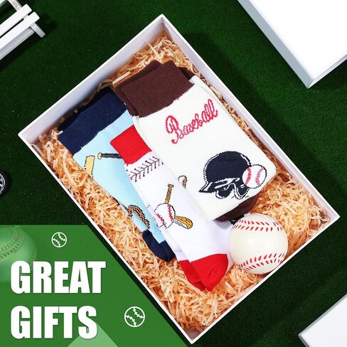 3 أزواج من جوارب البيسبول المضحكة من Jeyiour، هدية عيد الميلاد، جوارب رياضية مبتكرة للرجال in Kuwait