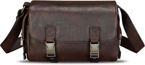 Genuine Leather Purses and Messenger Bag for Men Handmade Vintage Satchel Shoulder Bag Crossbody Bag in Kuwait