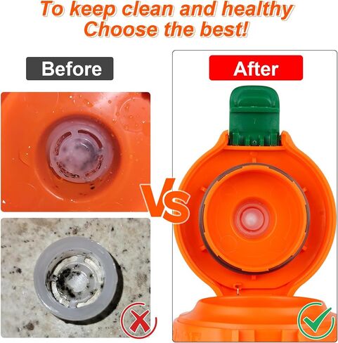 Dispensing Valves Compatible with Gatorade Water Bottle - 6pcs Silicone Valve and Plastic Insert with Screwdriver, Replacement Accessories for Gatorade Gx Water Bottle Gatorade 32oz Bottle in Saudi Arabia