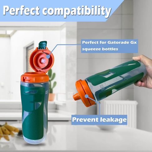 Dispensing Valves Compatible with Gatorade Water Bottle - 6pcs Silicone Valve and Plastic Insert with Screwdriver, Replacement Accessories for Gatorade Gx Water Bottle Gatorade 32oz Bottle in Saudi Arabia
