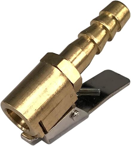 Tire Air Chuck, Heavy Duty Brass Locking Tire Inflator Air Chuck Adapter Connect, No Leakage Tire Inflator Compressor Pump Connect Accessories Tool, 2 Pack (1/4inch-8mm) in Saudi Arabia