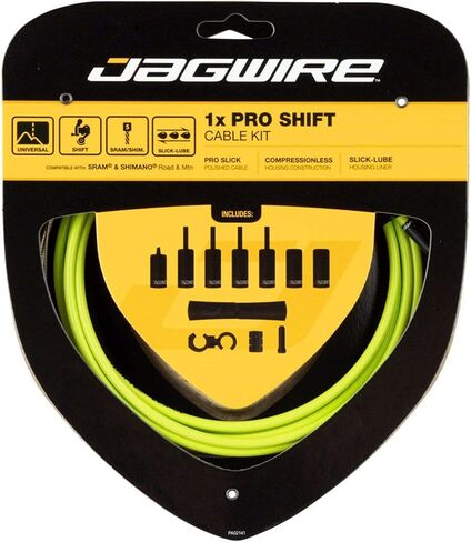 Jagwire - مجموعة تحويل عالمية 1x Pro | للطرق وMTN ودراجة الحصى | متوافق مع SRAM وShimano Shifter | الشبح الأسود in Saudi Arabia