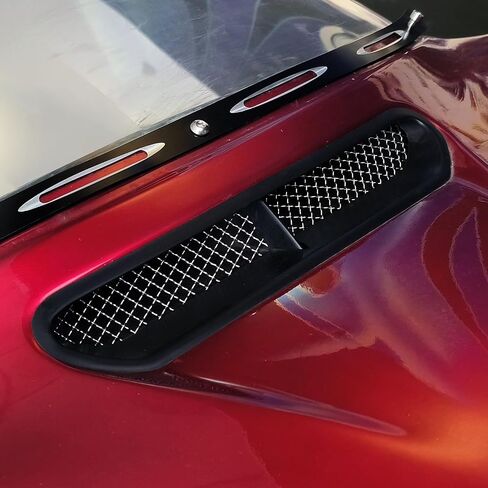 Motorcycle Mesh Fairing Intake Vent Screen Grill Cover Fit for Harley Touring Electra Glide Street Glide Tri Glide Ultra Classic 2014-2023 (Black) in Saudi Arabia