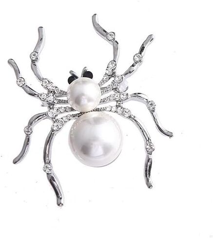 Spider Brooch pins Crystal Rhinestone Women Enamel Insect Pin Lapel Pin Safety Pin in Kuwait