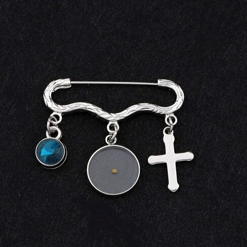 HOLLP Faith Mustard Seed Pin with Birthstone Christian Jewelry Religious Gift Birthday Gift for Women Girl in Saudi Arabia