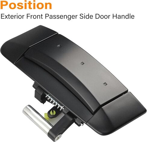 مقبض باب جانبي للراكب الأمامي الأيمن مناسب لنيسان 350Z 2003 2004 2005 2006 2007 2008 2009، خارجي، 80606-CD01E، 80606-CD00E، أسود in Kuwait