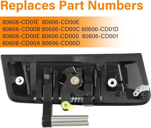 مقبض باب جانبي للراكب الأمامي الأيمن مناسب لنيسان 350Z 2003 2004 2005 2006 2007 2008 2009، خارجي، 80606-CD01E، 80606-CD00E، أسود in Kuwait