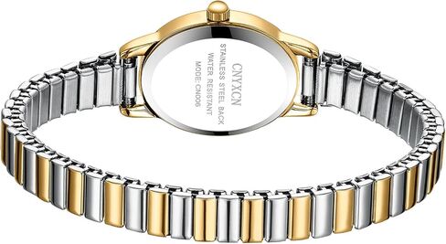 Gold Watches for Women,Easy Reading Analog Watch with Gold Stainless Steel Expansion Band,Water Resistant in Kuwait