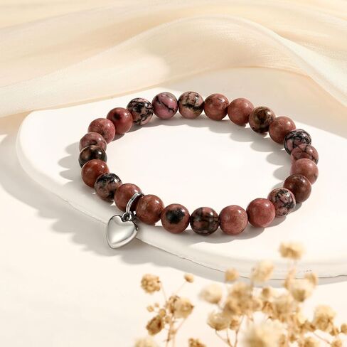 Kvekstio Coworker/Boss/Thank You Gifts for Women Natural Stone Beaded Bracelet for Female Christmas Birthday Retirement Jewelry Gift in Kuwait
