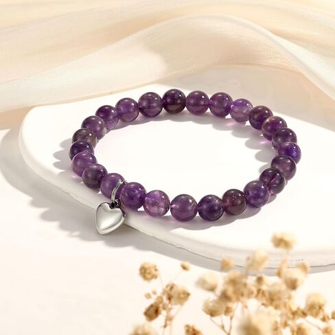 Kvekstio Coworker/Boss/Thank You Gifts for Women Natural Stone Beaded Bracelet for Female Christmas Birthday Retirement Jewelry Gift in Kuwait