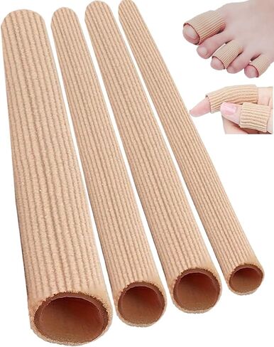 4 Pack 3 Size Toe Sleeve Protector, Toe Cushion Tube Soft toe protectors Women in Saudi Arabia
