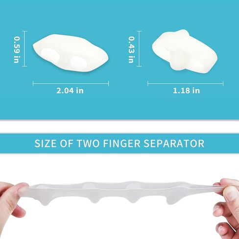 Silicone Toe Spacers Big Toe Straightener for Feet Correct Toes Yoga Toe Straightener for Correct Toe Alignment Hammer Toe Corrector Toe Spreader Foot Stretcher (5 Holes, 4 Beige) in Saudi Arabia