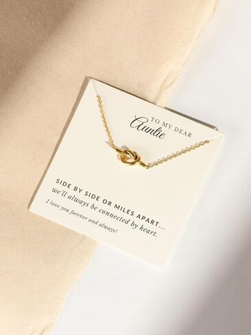 To My Aunt Necklace Gifts, Best Aunt Ever Necklace Jewelry Sentimental Gifts for Aunt Auntie in Saudi Arabia