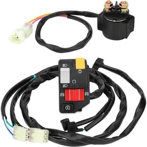 M MATI Handlebar & Starter Relay Switch for Honda Recon 250 TRX250TM 2007-2020 Manual Shift 35150-HM8-B63 35130-HM8-B41 35850-HM8-B00