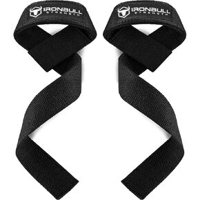 Lifting Straps (1 Pair) - Padded Wrist Support Wraps - For Powerlifting, Bodybuilding, Gym Workout, Strength Training, Deadlifts & Fitness Workout