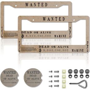 Anime License Plate Frames，Anime Car Accessories for Women & Men，Cute License Plate Holder，Aluminum License Plate Frame Fits Standard US Vehicles Size 12.2 x 6 Inch