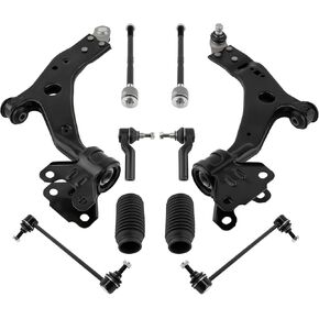 maXpeedingrods 10 PC Front Suspension Kit for Ford Escape 2013-2018, Front Lower Control Arms + Sway Bar End Links + Inner Outer Tie Rod Ends + Rack Pinion Boots