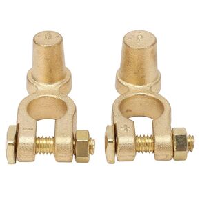 Quick Release Battery Terminal, 1 Pair SAE to JIS Car Battery Terminal Connector Positive Negative Top Post Quick Release Disconnect Car Battery Cable Terminal for Auto