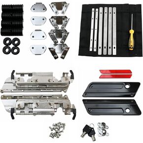 YTS Motor Saddlebag Latch Hardware Kit Saddlebag Hinge Set for Harley Touring Street Glide Electra Glide Road Glide Road King 1993-2013 (Set B)