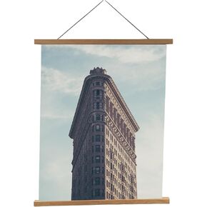 Bamboo Magnetic Hanger, 16" for Art and Photos.