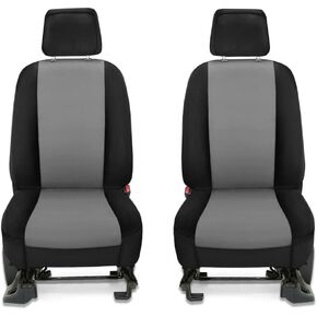 CarsCover Custom Fit 2013-2018 Toyota RAV4 LE XLE SUV Neoprene Car Front Seat Covers Gray & Black Sides Driver and Passenger Cover