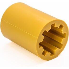 PR77 Flexible Vacuum Pump Coupler Sleeve, Flexible Drive Section,Yellow