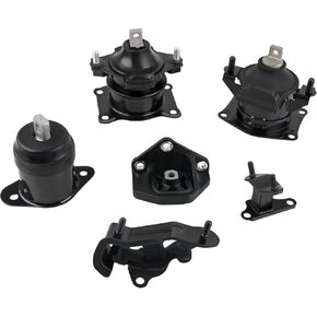 Front Rear Engine Motor and Front Rear Trans Mount Set of 6 Compatible with Honda 2003 2004 2005 2006 2007 Accord 3.0L Auto Transmission Replacement for A4517 A4524 A4525 A4526 A4527 A4544