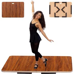 Tap Board For Tap Dancing | Portable Dance Floor For Any Surface | Cushioned Tap Dance Floor | Tap Dance Floor Mat | Dance Practice Floor Home & Studio | Practice Dance Floor For Percussive Dancers