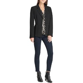 DKNY Pleated Peplum Jacket Blazer