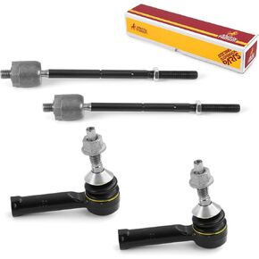 Metrix Premium Chassis Parts - 4 PC Inner & Outer Tie Rod End Kit Fits 2010-2012 Ford Flex, 2010-2012 Ford Taurus, 2010-2012 Lincoln MKT, 2009-2012 MKS, Replacement EV800775, ES800222, Made in Europe