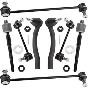 8pcs Front Rear Stabilizer Sway Bar End Links Inner Outer Tie Rod End for Acura MDX 2007 2008 2009 2010 2011 2012 2013 K750124 K90716 K90717 ES800825 ES800824 EV800578