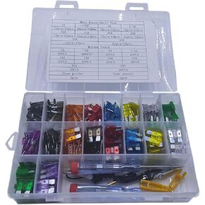 306PCS Automotive Fuses Assortment Kit, Mini & Standard & Low Profile Mini Fuses with Circuit Tester & Fuse Puller, Car RV Boat Replacement Blade Fuse Kit(2A/5A/7.5A/10A/15A/20A/25A/30A/35A)